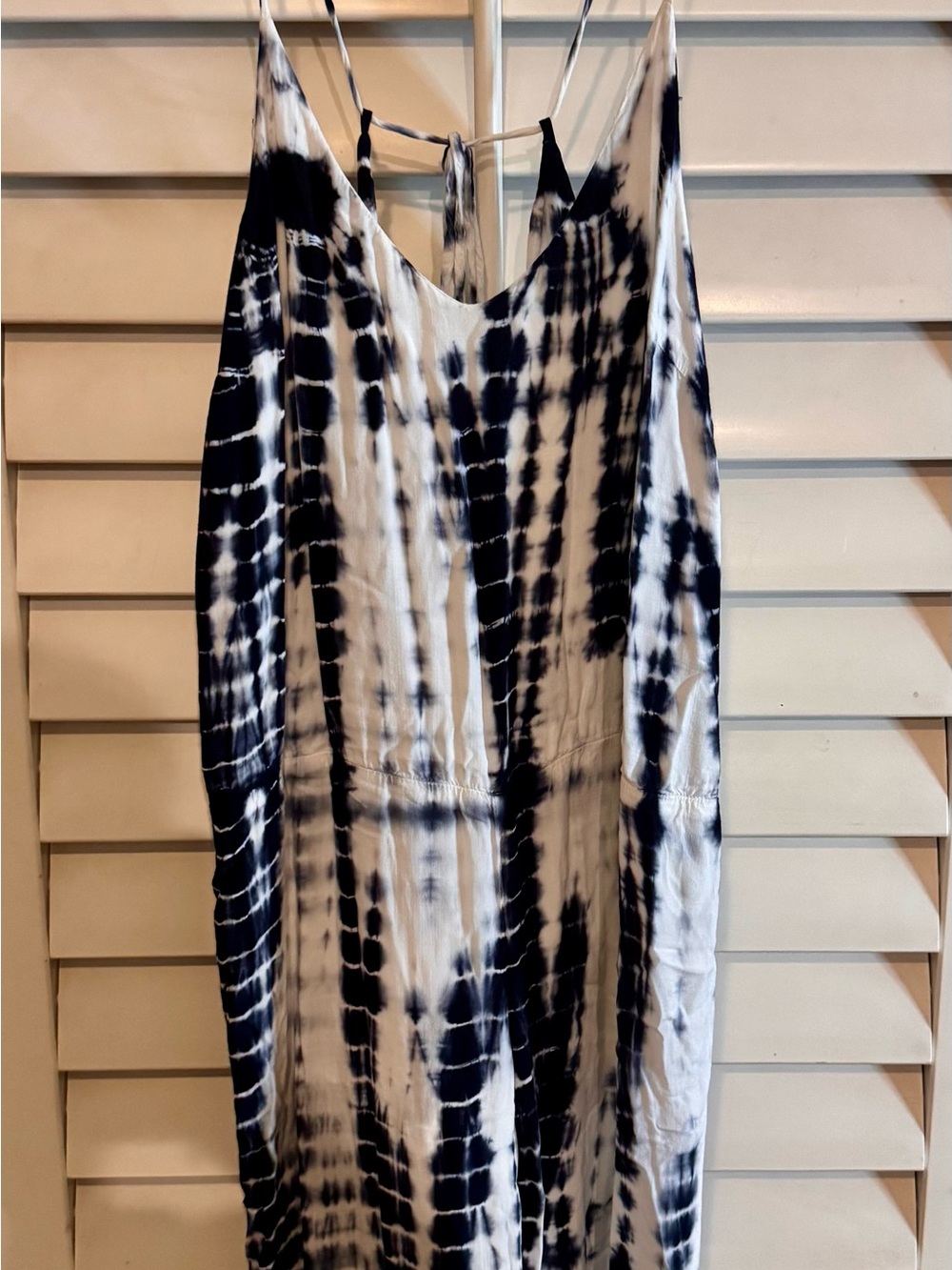Cloth and Stone Tie-Dye Navy and White jumpsuit